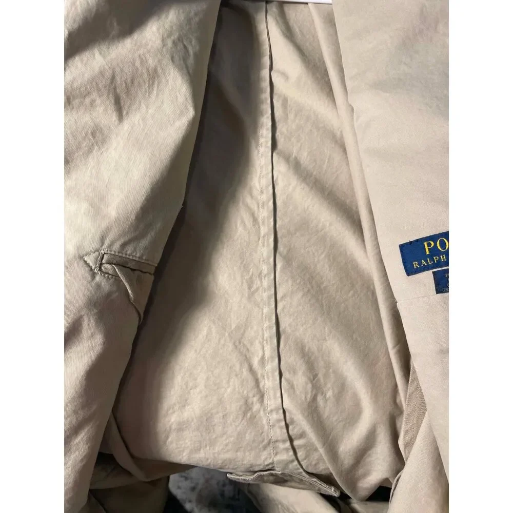 POLO RALPH LAUREN-Men Cotton Blazer-Goldish/Tan Color 48L